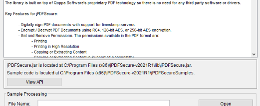 jPDFSecure screenshot