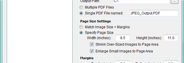 JPEG to PDF screenshot
