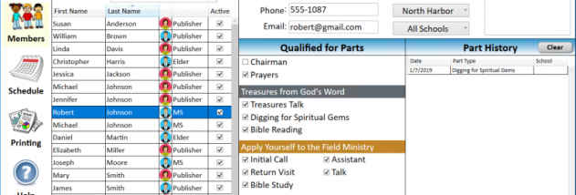 JW CLM Scheduler screenshot