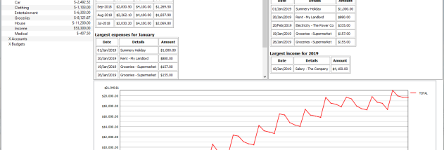JXCirrus Finance for Windows screenshot