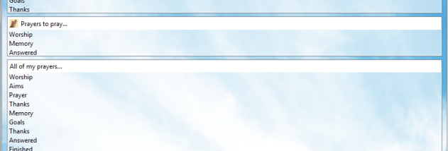 JXCirrus Prayer for Windows screenshot