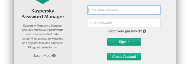Kaspersky Password Manager for Windows screenshot