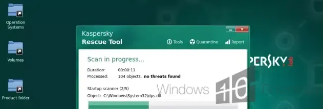 Kaspersky Rescue Disk screenshot
