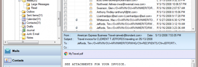 KDETools PST Recovery screenshot