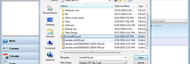 KDETools PST to MBOX Converter screenshot