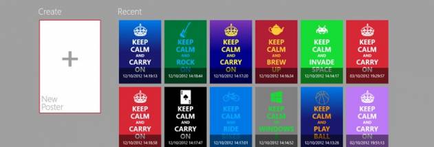 Keep Calm Windows UWP screenshot