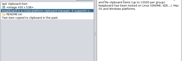 Keepboard screenshot