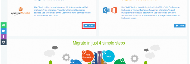 Kernel Amazon WorkMail to Office 365 screenshot