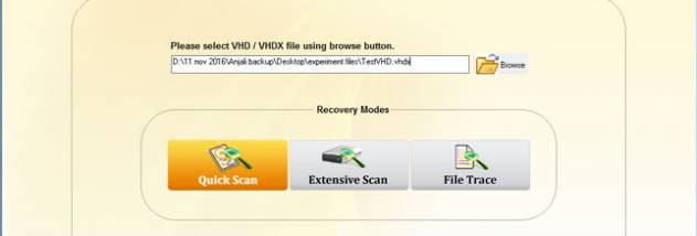 Kernel for VHD Recovery screenshot