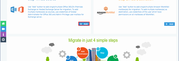 Kernel Office 365 to Amazon WorkMail screenshot
