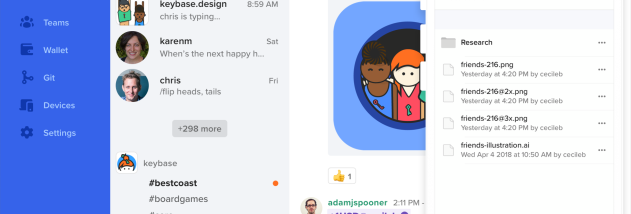Keybase for Mac OS X screenshot