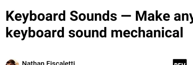 Keyboard Sounds screenshot