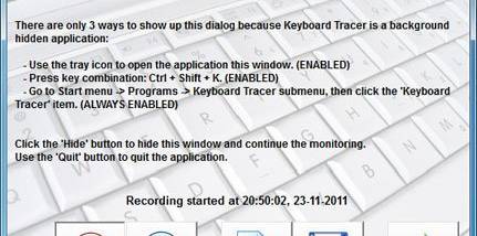 Keyboard Tracer screenshot