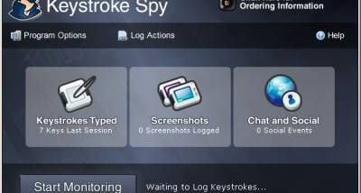 Keystroke Spy screenshot