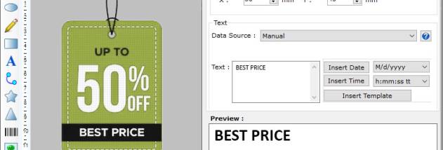 Label Designing Template screenshot