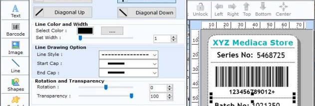 Laboratory Labels Barcode Software screenshot