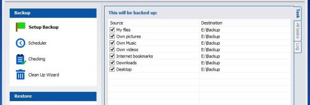 Langmeier Backup screenshot
