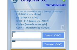 LangOver screenshot