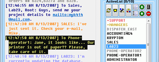 LanToucher Messenger screenshot