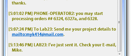 LanToucher Network Chat screenshot