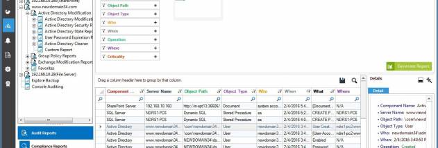 LepideAuditor Suite screenshot