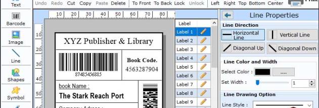 Library Barcode Maker Software screenshot