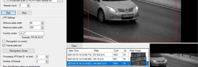 License Plate Recognition SDK screenshot