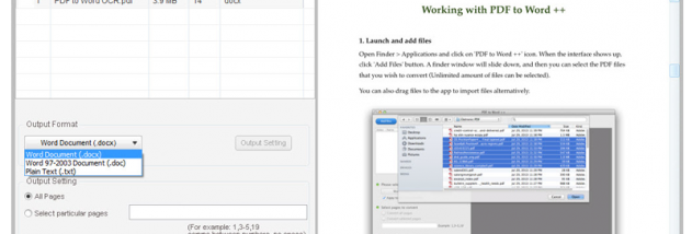Lighten PDF to Word Free Edition screenshot