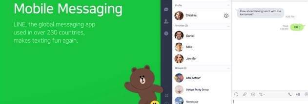 LINE Windows UWP screenshot