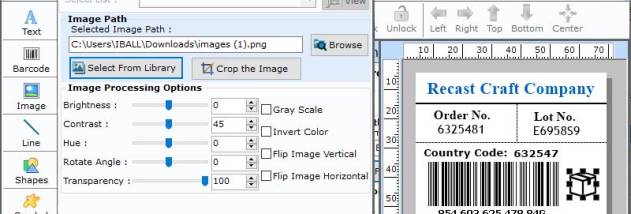 Linear Barcode Printing Software screenshot