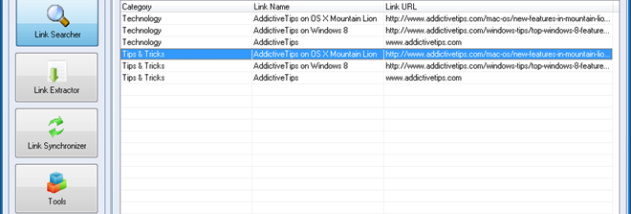 Link Manager screenshot