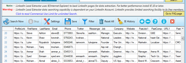 LinkedIn Lead Extractor screenshot