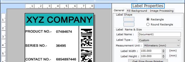 Logistics Barcode Label Making Software screenshot