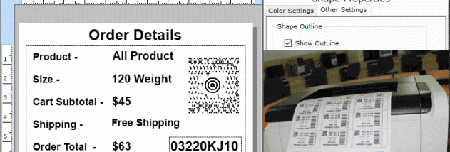 Logistics Barcode Labeling Software screenshot