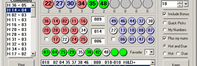 Lotto Logic Lottery Software screenshot