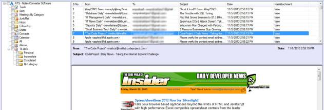 Lotus Notes Converter screenshot