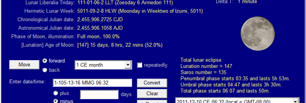 Lunar Calendars and Eclipse Finder screenshot
