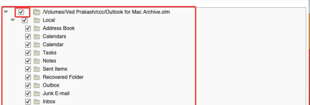 MAC OLM to PST Converter screenshot