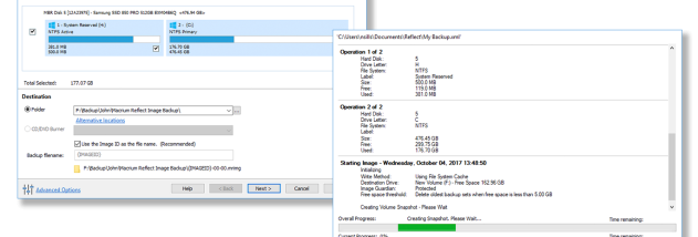 Macrium Reflect screenshot