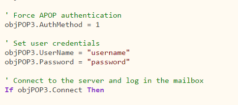 MailBee POP3 screenshot