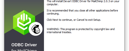 Mailchimp ODBC Driver by Devart screenshot