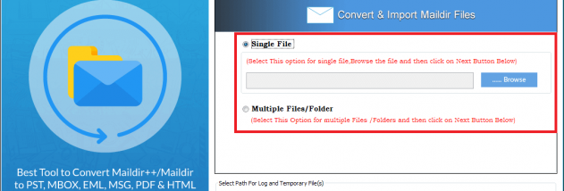 Maildir to PST Converter screenshot