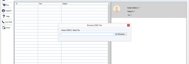 MailsClick Convert DBX File screenshot