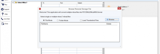 MailsClick Convert MBOX File screenshot
