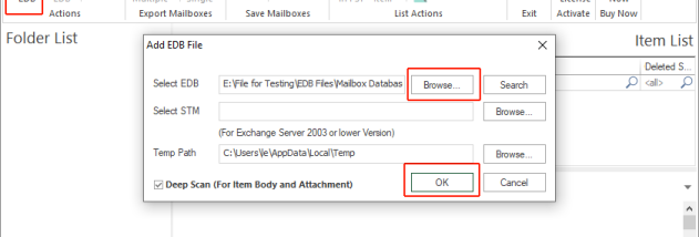 MailsDaddy EDB to PST Converter screenshot