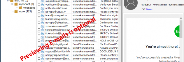 MailsDaddy Free EML Viewer screenshot