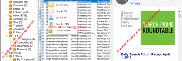 MailsDaddy NSF to PST Converter screenshot