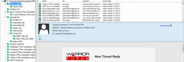 MailsSoftware Free OST Viewer screenshot