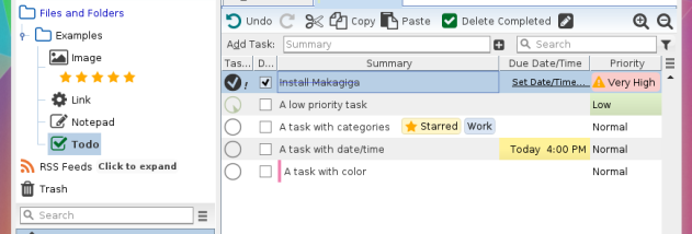 Makagiga Portable screenshot