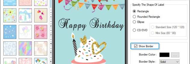 Make Birthday Cards Software screenshot